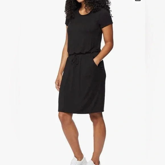 32 Degrees Cool Women's Short Sleeve Dress - Comfy Elastic Waist With Pockets